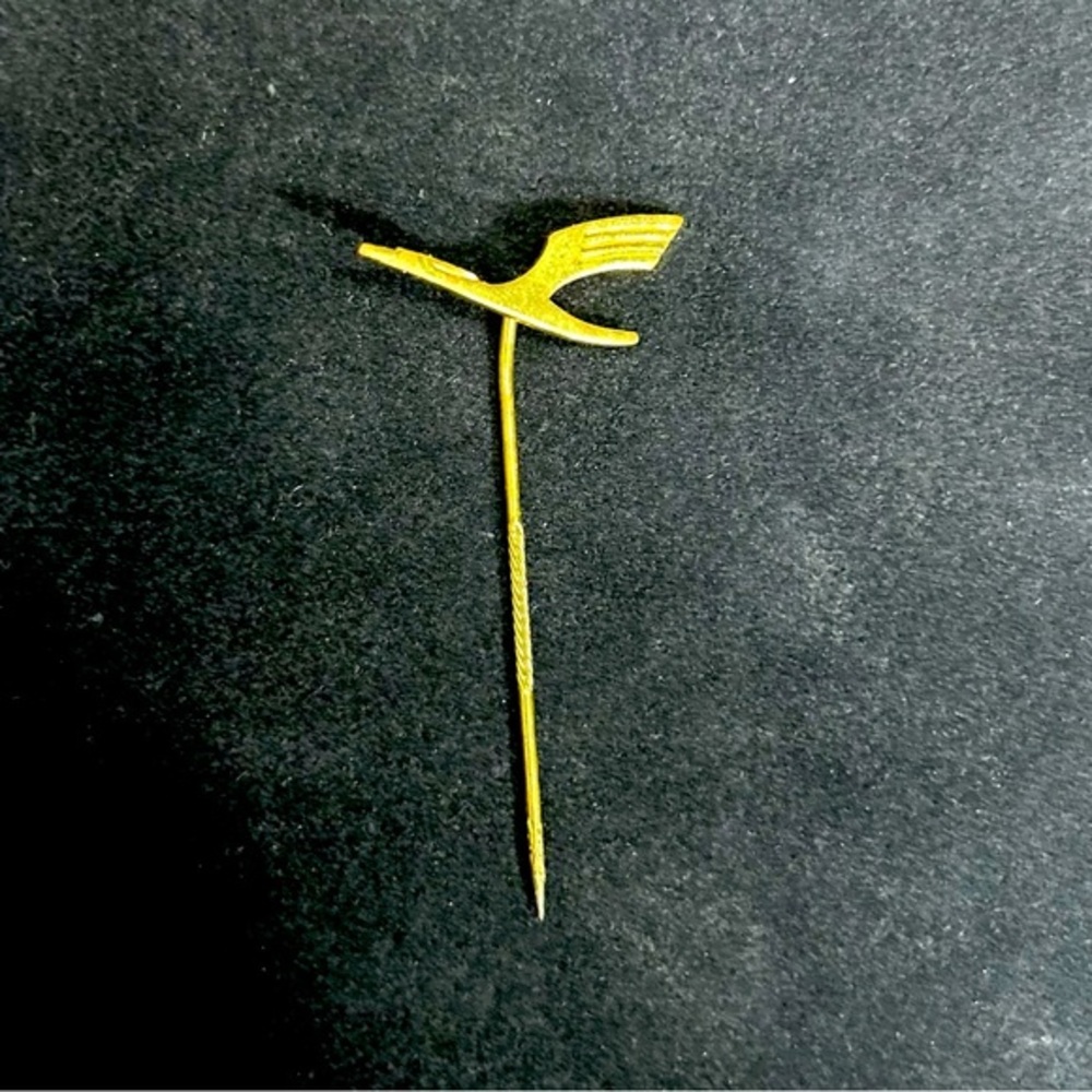 West Germany Gold Toned Bird Lapel Pin